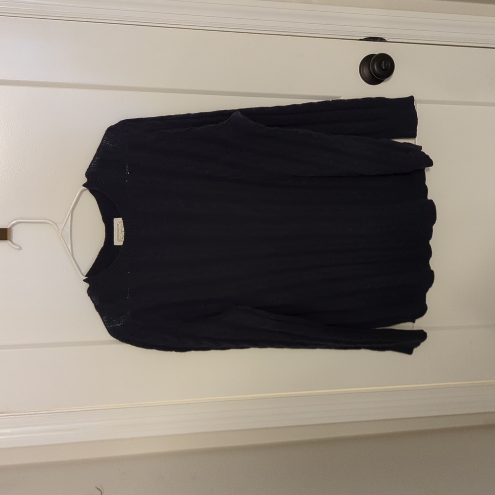 Sail to Sable navy cableknit sweater XXL